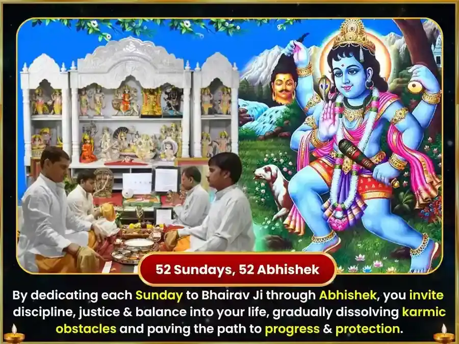 Ravivar Visesh Weekly (Saptahik) Batuk Bhairav Chandan Abhishek Seva puja gallery 2