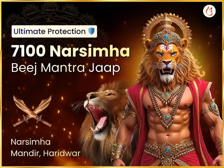 7100 Narsimha Beej Mantra Jaap & 108 Maha Kavach Hawan  puja image 1