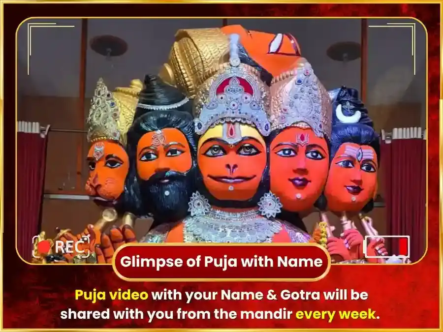 Mangalvar Visesh 11 Mukhi Hanuman Weekly Chola Shringar puja gallery 4