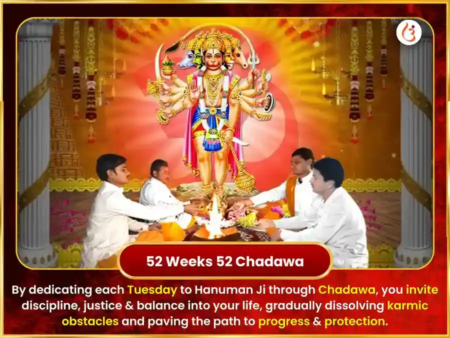 Chaliya Vrat Visesh 11 Mukhi Hanuman Weekly Chola Shringar puja gallery 2