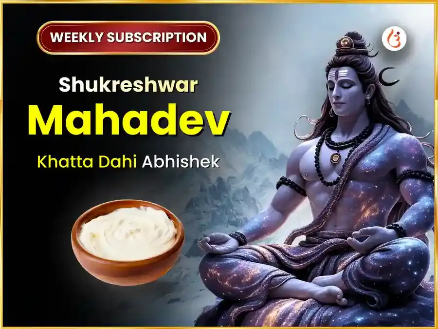 शुक्रवार विशेष शुक्रेश्वर महादेव साप्ताहिक खट्टा दही अभिषेक puja image 1