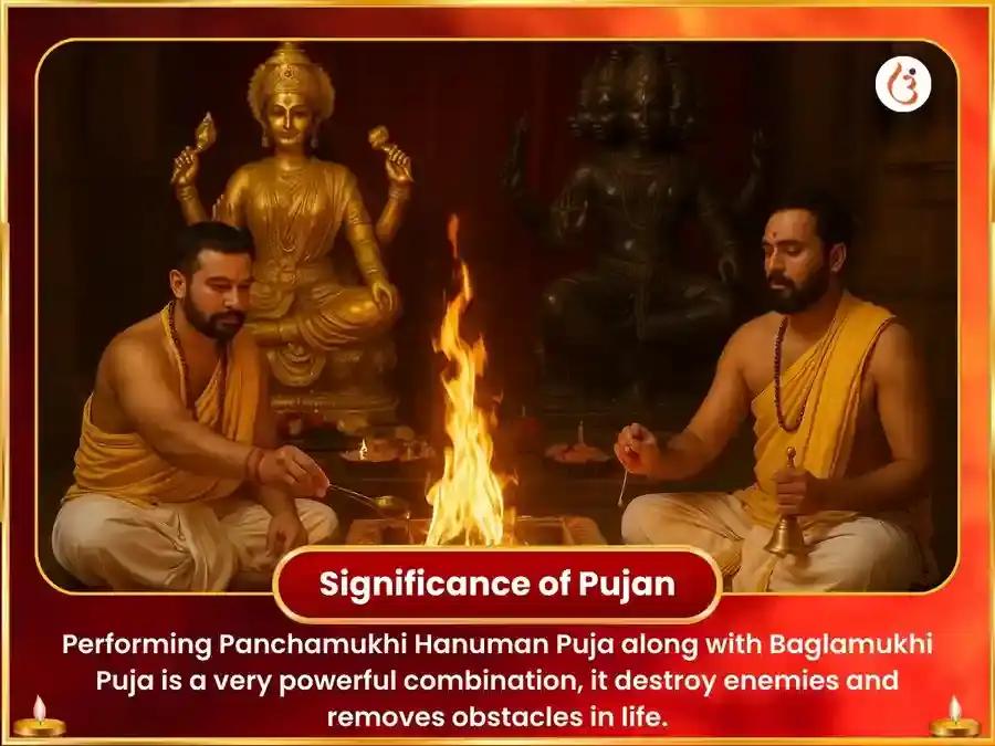 Maa Baglamukhi Panchamukhi Hanuman Sanyukt Kumkum Haldi Tantrayukt Maha Hawan  puja gallery 5