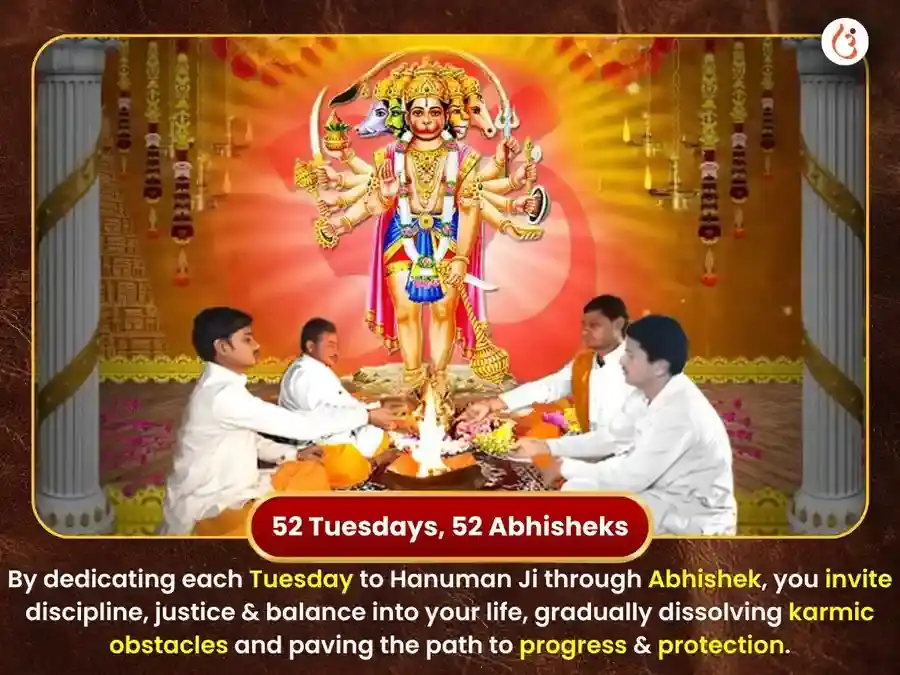 మంగళవార విశేష పంచముఖి హనుమాన్ సాప్తాహిక సిందూర్ & కొబ్బరికాయ దానం puja gallery 2