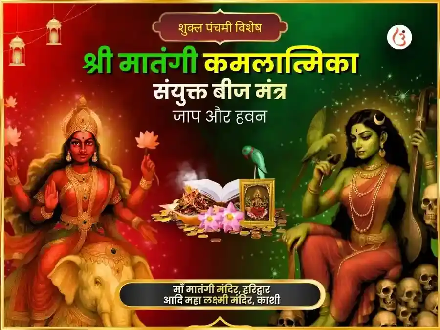 श्री कमलात्मिका मातंगी संयुक्त बीज मंत्र जाप और हवन puja image 1
