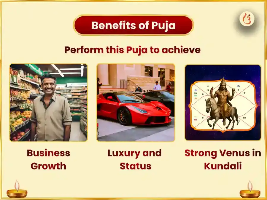 शुक्रवार विशेष ६००० शुक्र मूळ मंत्र जाप ग्रह शांती अनुष्ठान आणि आंबट दही अभिषेक puja gallery 1