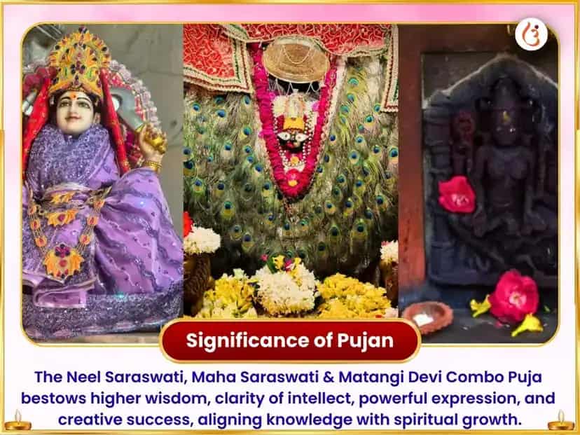 Durga Ashtami Visesh Neel Saraswati Matangi Sanyukt Maha Saraswati Visesh Daan Seva puja gallery 3