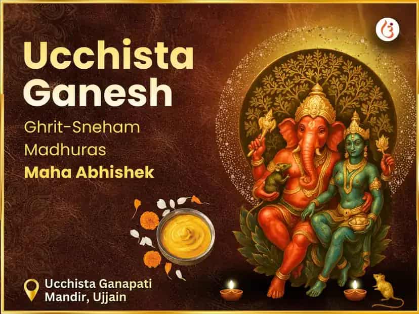 Ucchista Ganpati Tantrik Ghrit-Sneham Madhuras Maha Abhishek puja image 1