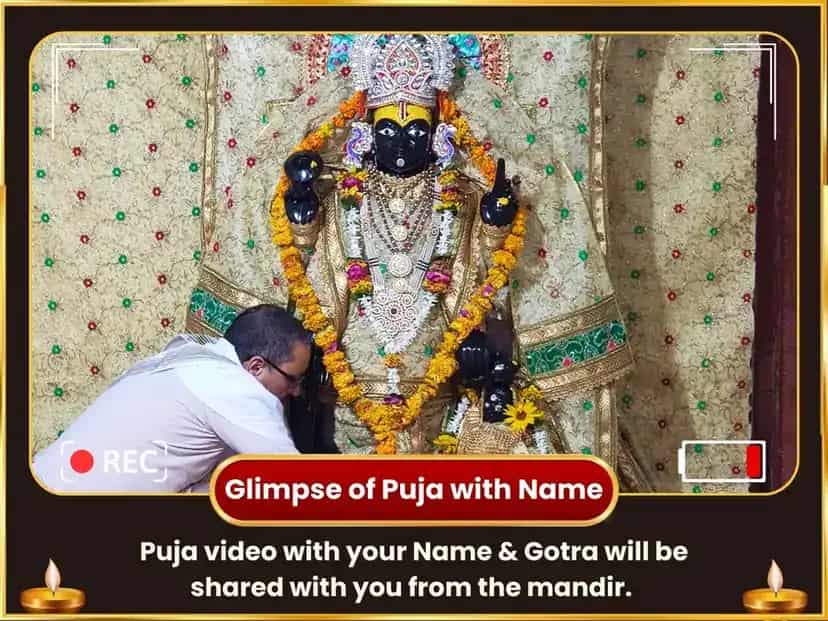 Papmochani Ekadashi Vishesh Dirgh Vishnu Shringar With Peela Pushpa & Peela Vastra  puja gallery 2