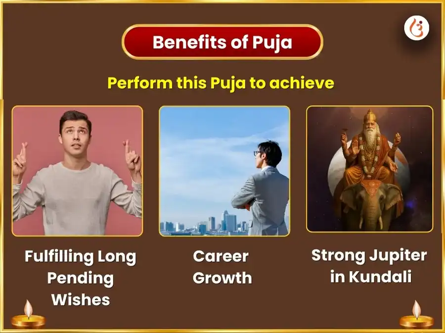 Surya Trikon Guru Vishesh 11000 Brihaspateeshwar Mool Mantra Jaap & Gaja Murti Chadawa  puja gallery 1