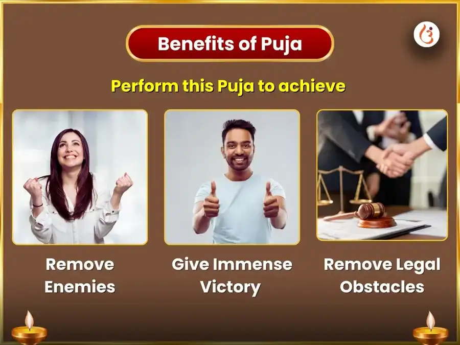 Maa Baglamukhi Sarva Shatru Badha Nivaran Peela Papita Arpan puja gallery 1