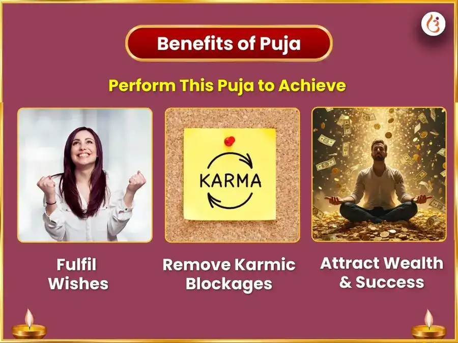 "Kamada Ekadashi Vishesh Venkateshwara Ashttotar Satanam Path Sahit 108 Swarna Kamal Archana " puja gallery 1