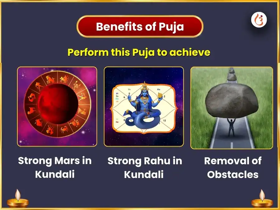 Angarak Yog Vishesh Mangalnath Bhat Puja & Rahu Paithani Neel Vastra Daan Seva puja gallery 1