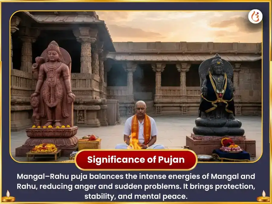 Angarak Yog Vishesh Mangalnath Bhat Puja & Rahu Paithani Neel Vastra Daan Seva puja gallery 5