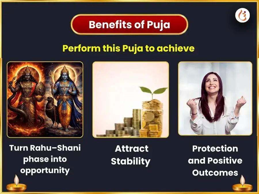 Shani Rahu Pishach Yuti Vishesh 18000 Rahu Mool Mantra Jaap 23000 Shani Mool Mantra Jaap & Shani Tel Abhishek Sanyukt Puja puja gallery 1