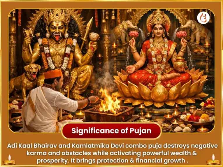 Akshay Tritiya Special : Swarnakarshan Bhairav, Mahalaxmi  Kamlatmika Aghor Kuber Maha Dhan Samriddhi Havan Anusthan puja gallery 5