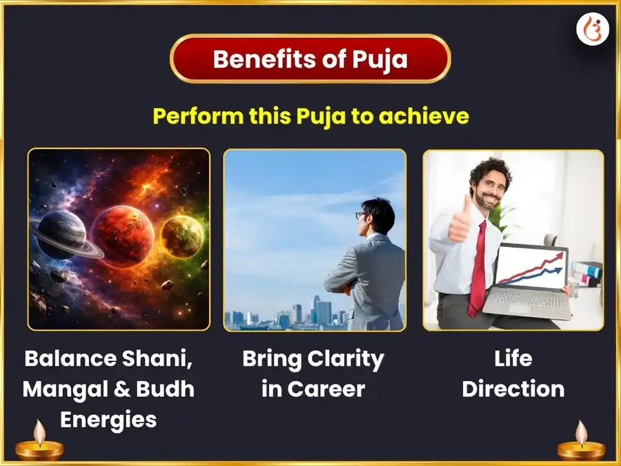 Meen Rashi Gochar Shani-Mangal-Budh Trigrahi Shanti Maha Anusthan puja gallery 1