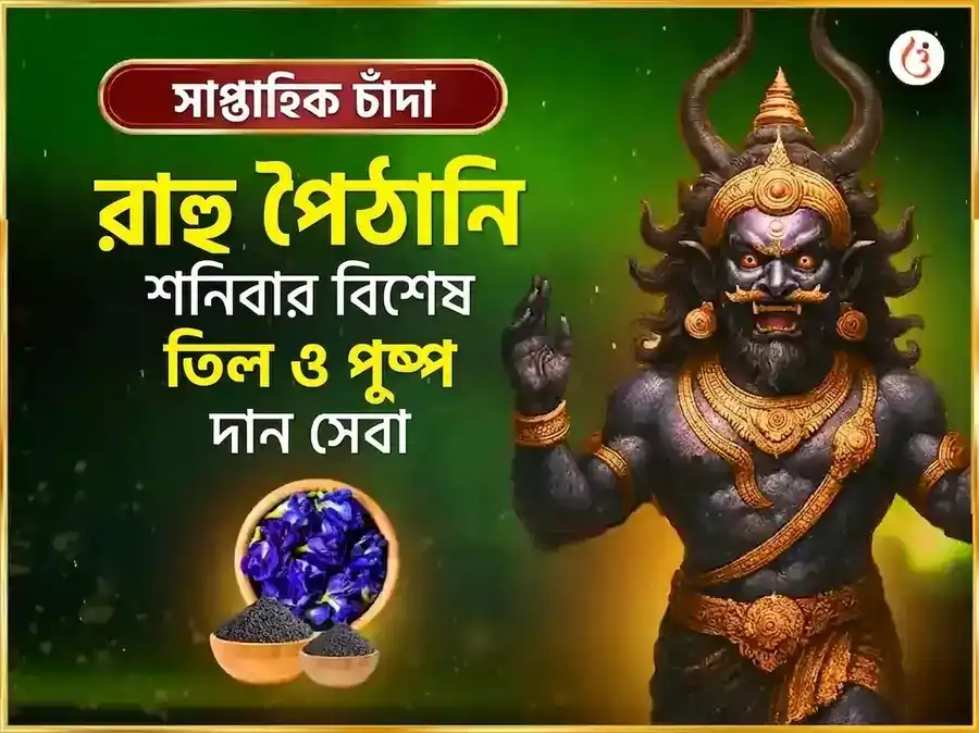 শনিবার বিশেষ সাপ্তাহিক রাহু পৈঠানি তিল ও অপরাজিতা পুষ্প দান puja image 1