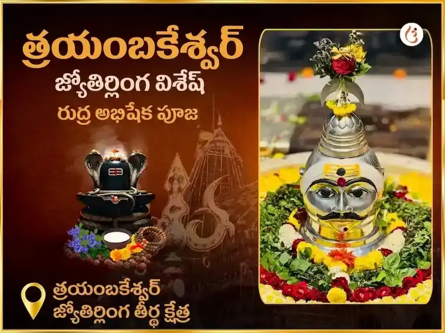 త్రయంబకేశ్వర్ జ్యోతిర్లింగ తీర్థ క్షేత్ర విశేష్ రుద్ర అభిషేక్ పూజ puja image 1