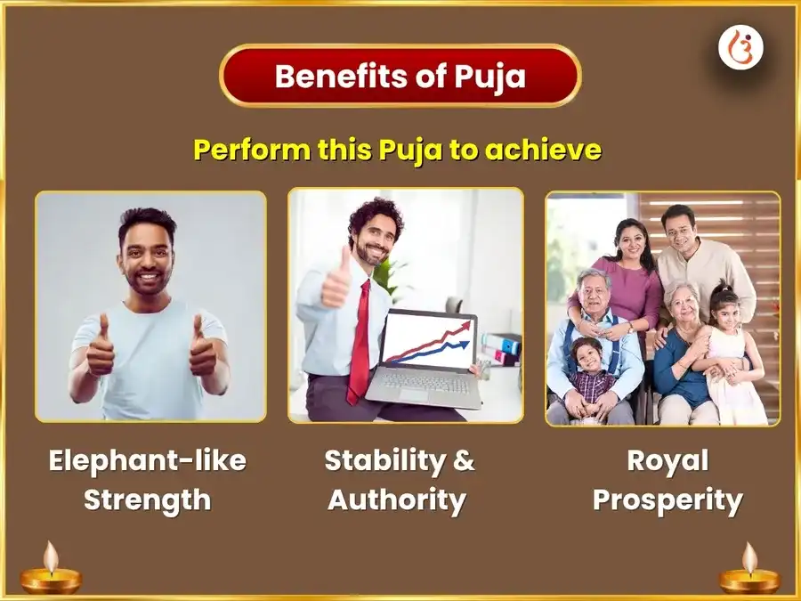  Thrissur Pooram Rameshwaram Tirth Vishesh Mahashakti Gaja-Aishwarya Prapti 1008 Shiv–Parvati Beej Mantra Jaap & Gaja Shringar Arpan  puja gallery 1