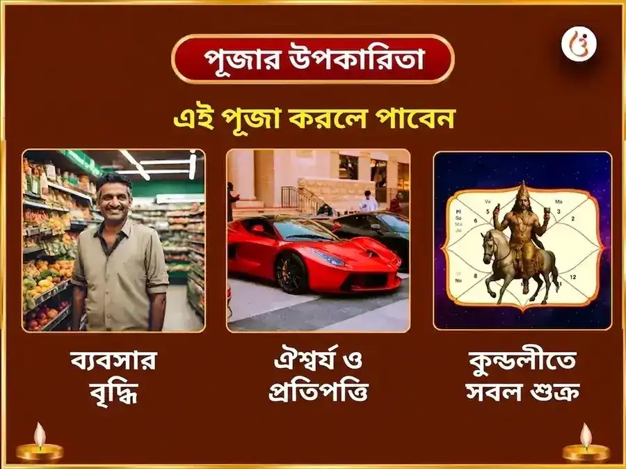 6000 শুক্র মূল মন্ত্র জপ গ্রহ শান্তি অনুষ্ঠান ও 6 রসগোল্লা ভোগ অর্পণ পূজা puja gallery 1