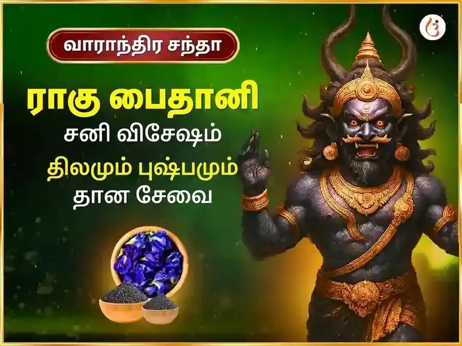 சனிக்கிழமை வாராந்திர ராகு சாந்தி தில் & நீல புஷ்ப அர்ப்பண சேவை puja image 1