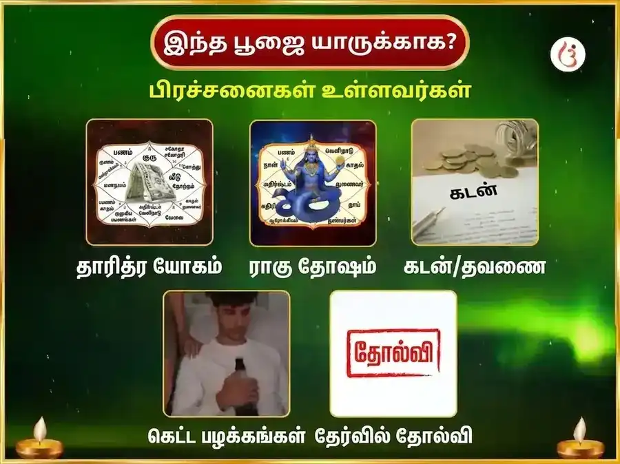 சனிக்கிழமை வாராந்திர ராகு சாந்தி தில் & நீல புஷ்ப அர்ப்பண சேவை puja gallery 4