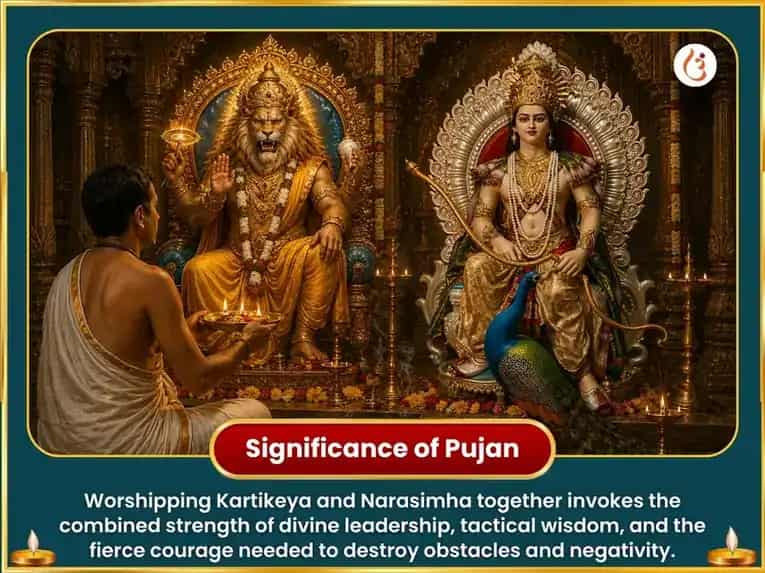 Ugra Narsimha Sarva Badha Vinashak Maha Prajwalan Anusthan & 7100 Beej Mantra Jaap & 50400 Kartikeya Mool Mantra Jaap puja gallery 5