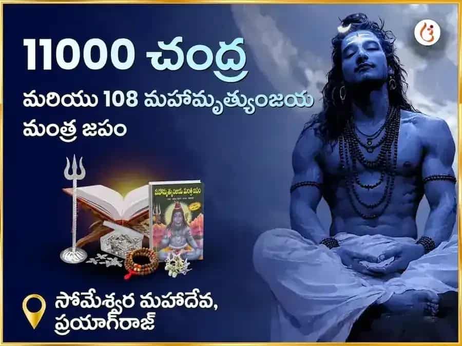 11000 చంద్ర మరియు 108 మహా మృత్యుంజయ మంత్ర జపం సోమేశ్వర మహాదేవ puja image 1
