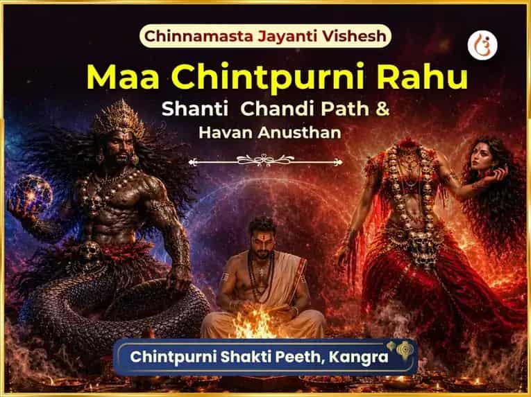  Chinnamasta Jayanti Vishesh Maa Chintpurni Rahu Shanti Chandi Path & Havan puja image 1