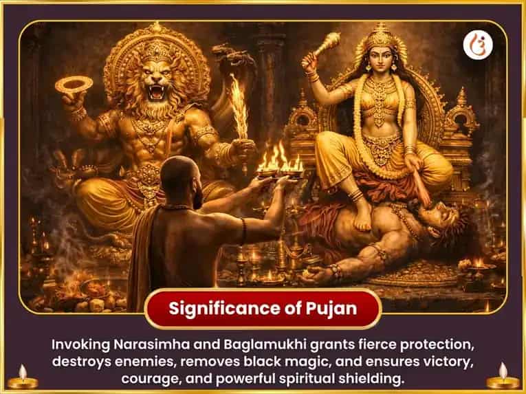 Narsimha Jayanti Special Narsimha Baglamukhi Sanyukt Goghrit Rakt Marichika Jambhira Maha Ugra Havan Ansuthan  puja gallery 5