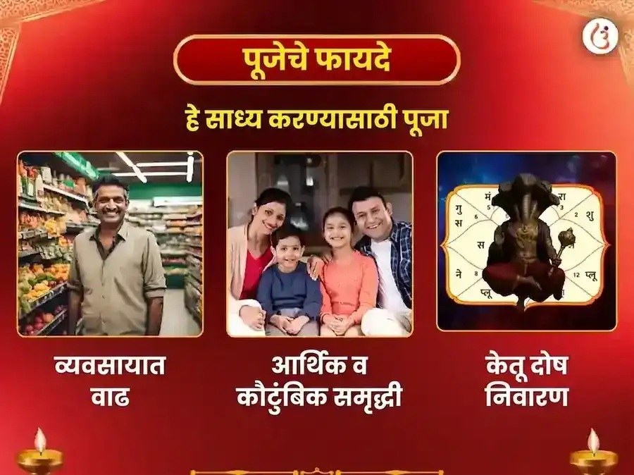 चिंतामणी गणेश बुधवार विशेष 1008 गणेश सहस्त्र अर्चना पठण आणि केतू शांती पूजा puja gallery 1