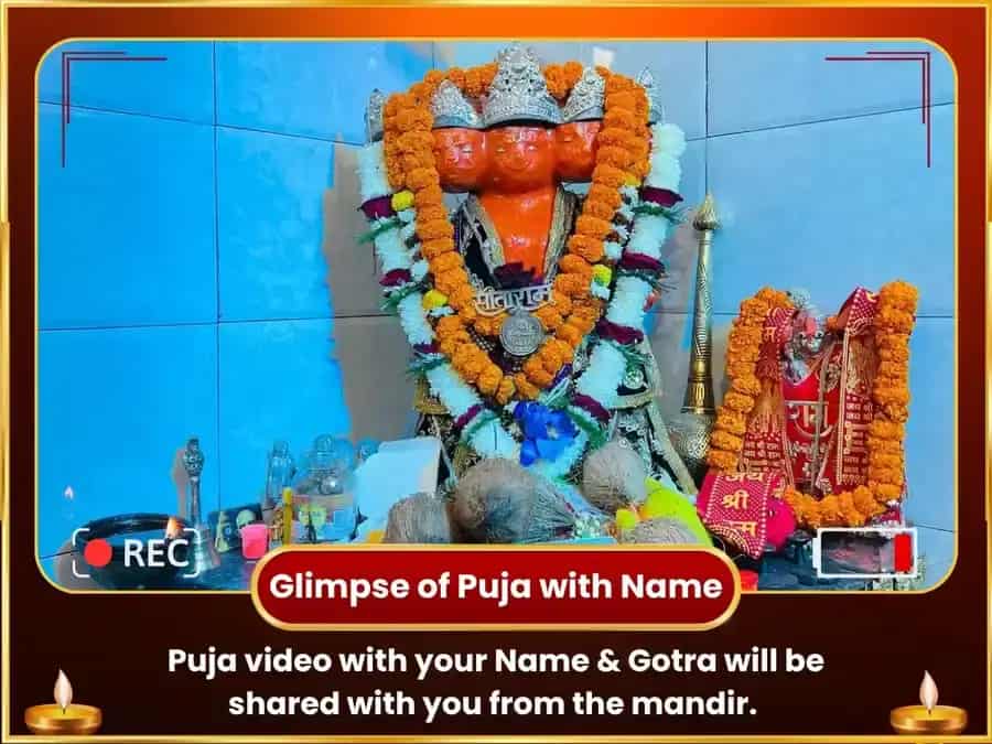 Mangalvar Visesh 1008 Hanuman Ashtakm Path Laal Chola, Kesari Sindoor Shringar Seva puja gallery 2