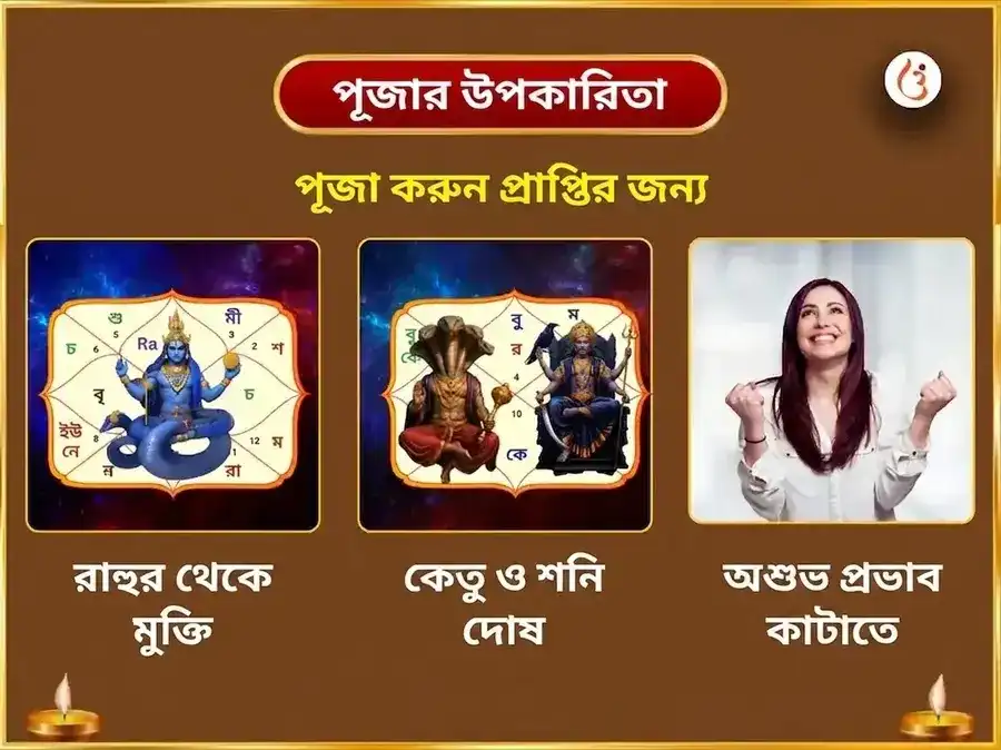 তিন মুখী গণপতি বুধবার বিশেষ মহা রা-কে-শ অনুষ্ঠান puja gallery 1