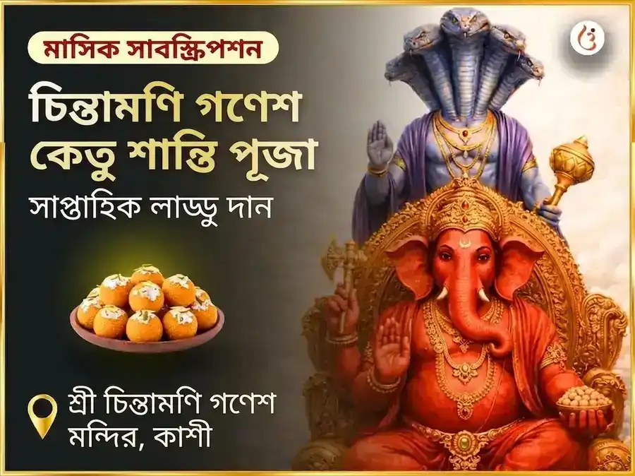 বুধবার কেতু শান্তি দোষ মুক্তি চিন্তামণি গণেশ সাপ্তাহিক দান সেবা puja image 1