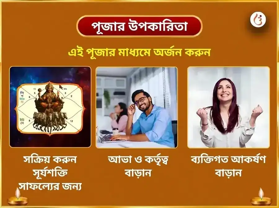 পরম দুর্লভ রাজযোগ বিশেষ ১০০০০ সূর্য মূল মন্ত্র সহিত ১০০ লোটা জল অর্ঘ্য অর্পণ puja gallery 1