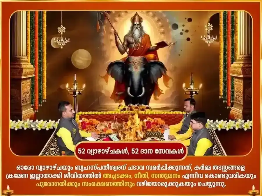 ഗുരുവാർ വിശേഷ് ബൃഹസ്പതേശ്വർ പ്രതിവാര ഗജ മൂർത്തി ചഢാവ puja gallery 2