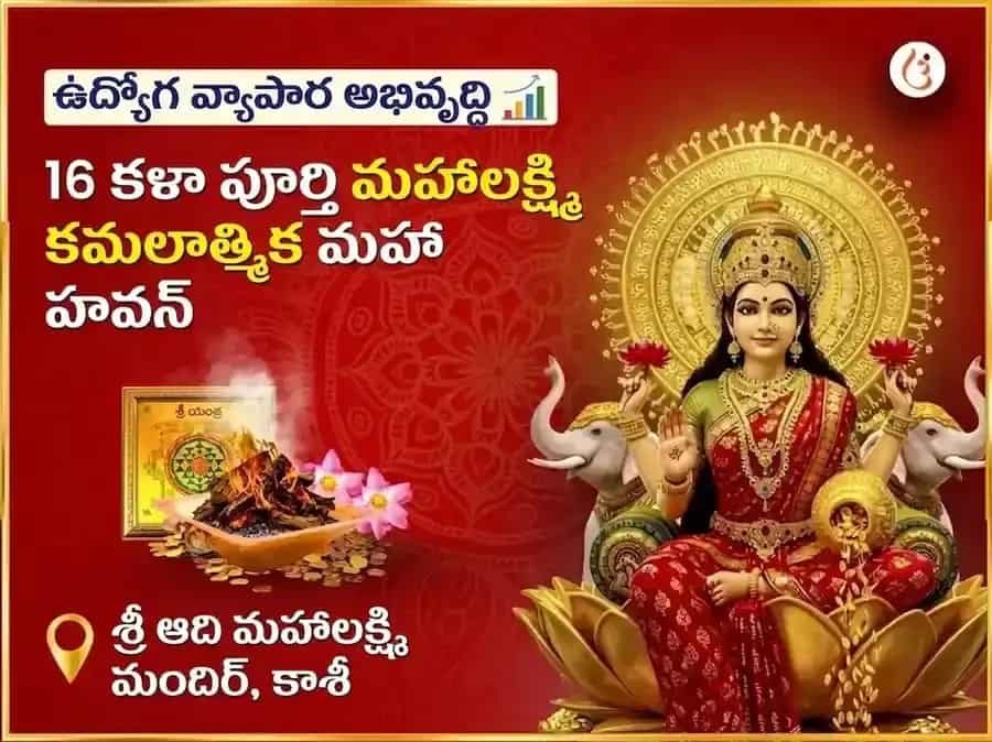 16 కళా పూర్తి మహాలక్ష్మి కమలాత్మిక మహా హవనం puja image 1