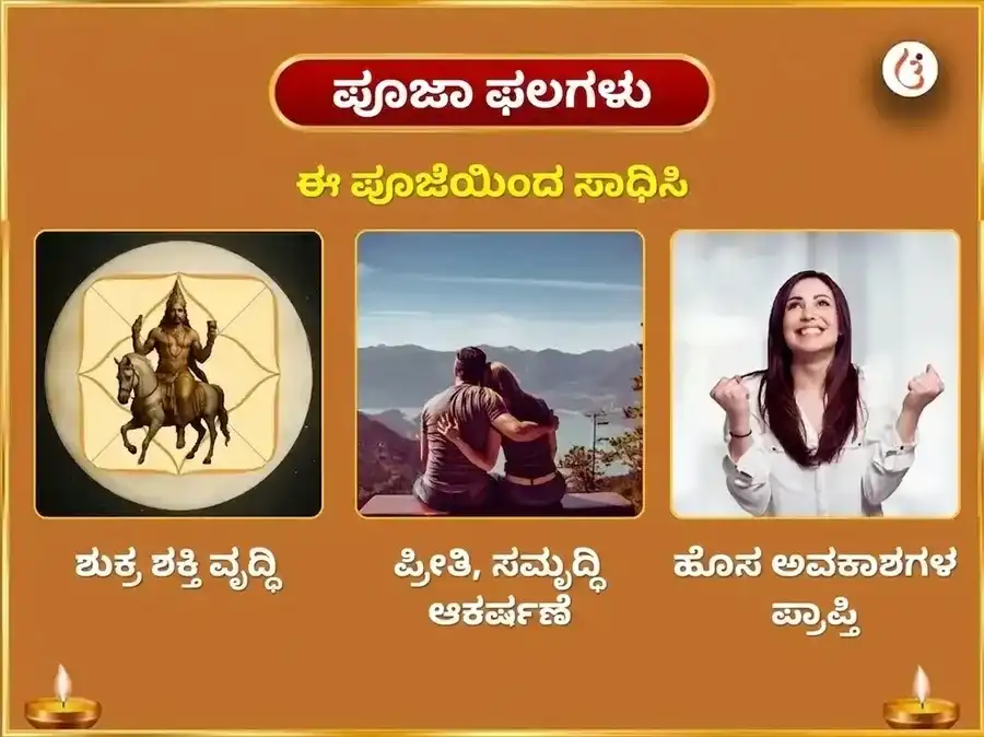 ಶುಕ್ರಾದಿತ್ಯ ರಾಜಯೋಗ ವಿಶೇಷ 6000 ಶುಕ್ರ ಮೂಲ ಮಂತ್ರ ಜಪ ಮಹಾ ಅನುಷ್ಠಾನ puja gallery 1