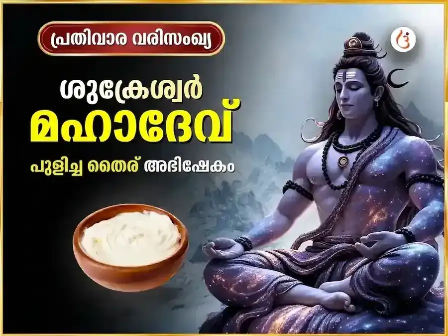 ശുക്രവാര വിശേഷം ശുക്രേശ്വര മഹാദേവ പ്രതിവാര പുളിച്ച തൈര് അഭിഷേകം puja image 1
