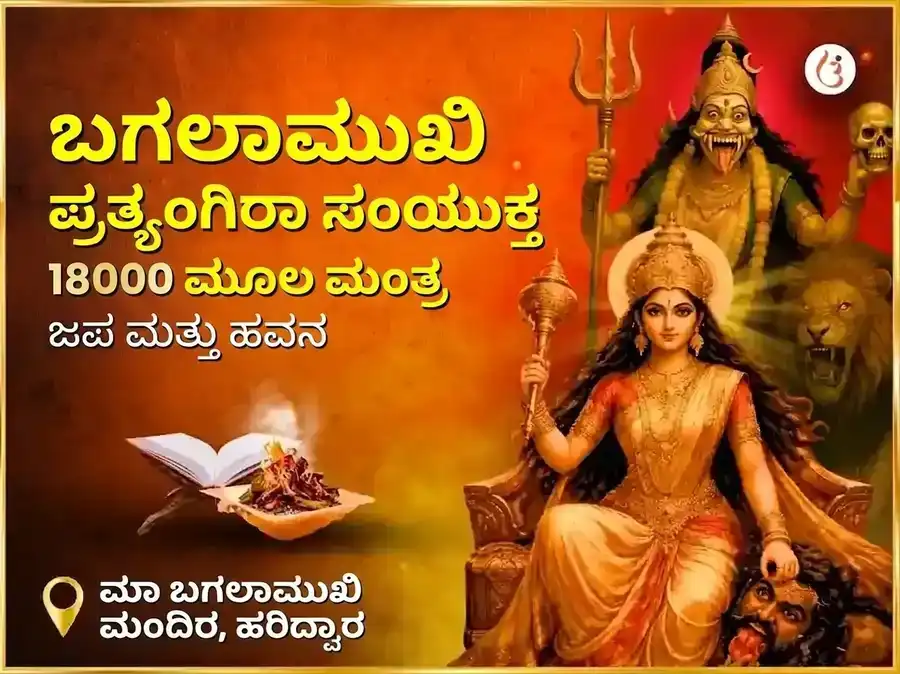 ಮಾ ಬಗಲಾಮುಖಿ ಪ್ರತ್ಯಂಗಿರಾ ಸಂಯುಕ್ತ 18000 ಮೂಲ ಮಂತ್ರ ಜಾಪ ಮತ್ತು ನಿಂಬೂ ಮಿರ್ಚಿ ಹವನ puja image 1