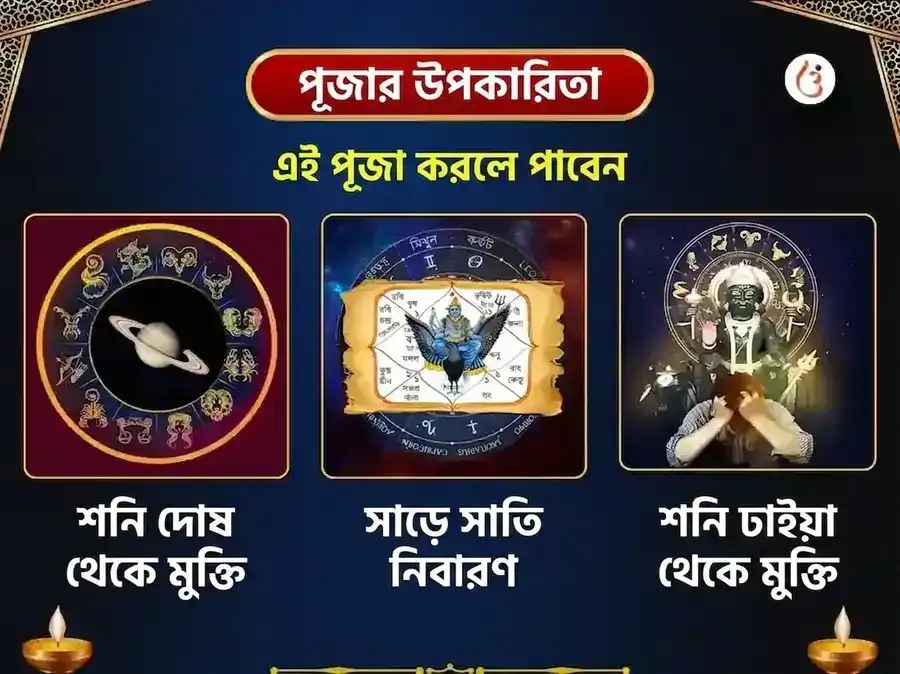 শনিবার বিশেষ শনি গ্রহ শান্তি সাপ্তাহিক তেল ও তিল দান সেবা puja gallery 1