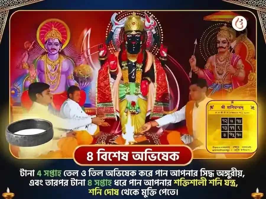 শনিবার বিশেষ শনি গ্রহ শান্তি সাপ্তাহিক তেল ও তিল দান সেবা puja gallery 2