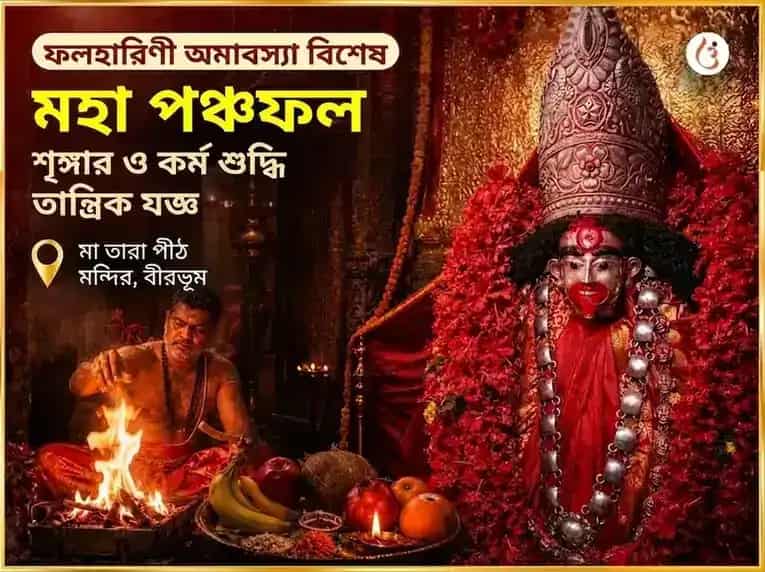 ফলহারিণী অমাবস্যা বিশেষ পঞ্চ ফল মহা শৃঙ্গার ও কর্মিক শুদ্ধি তান্ত্রিক যজ্ঞ puja image 1