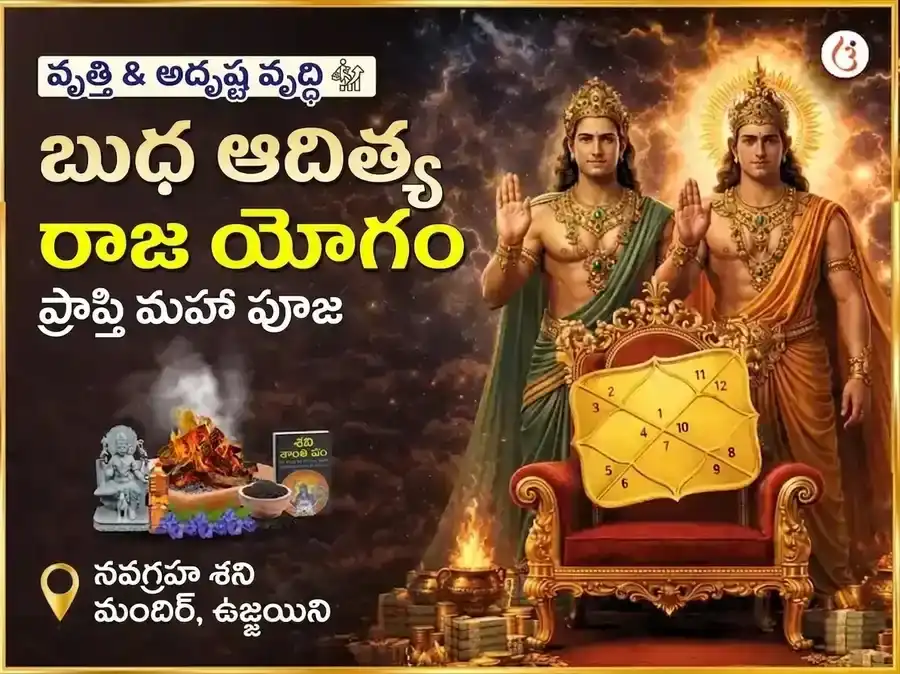 బుధ ఆదిత్య రాజ యోగ ప్రాప్తి నవగ్రహ శని మహా పూజ puja image 1