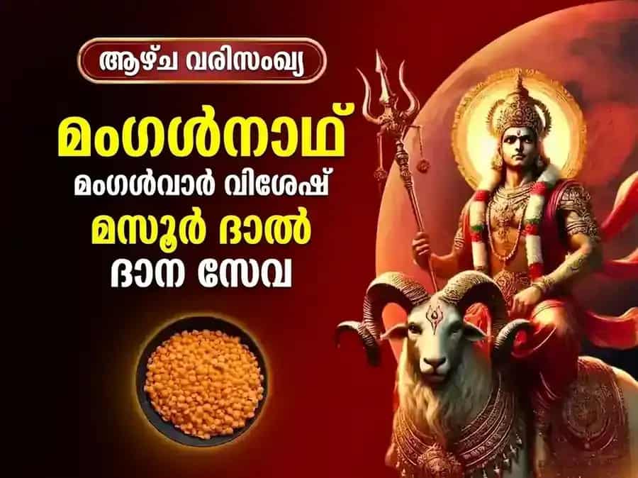ചൊവ്വാഴ്ച വിശേഷ മംഗൾനാഥ് പ്രതിവാര മസൂർ ദാൽ ദാന സേവ puja image 1