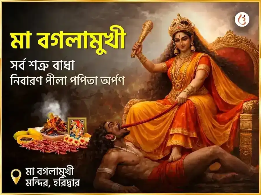 মা বগলামুখী সর্ব শত্রু বাধা নিবারণ পীলা পপিতা অর্পণ puja image 1