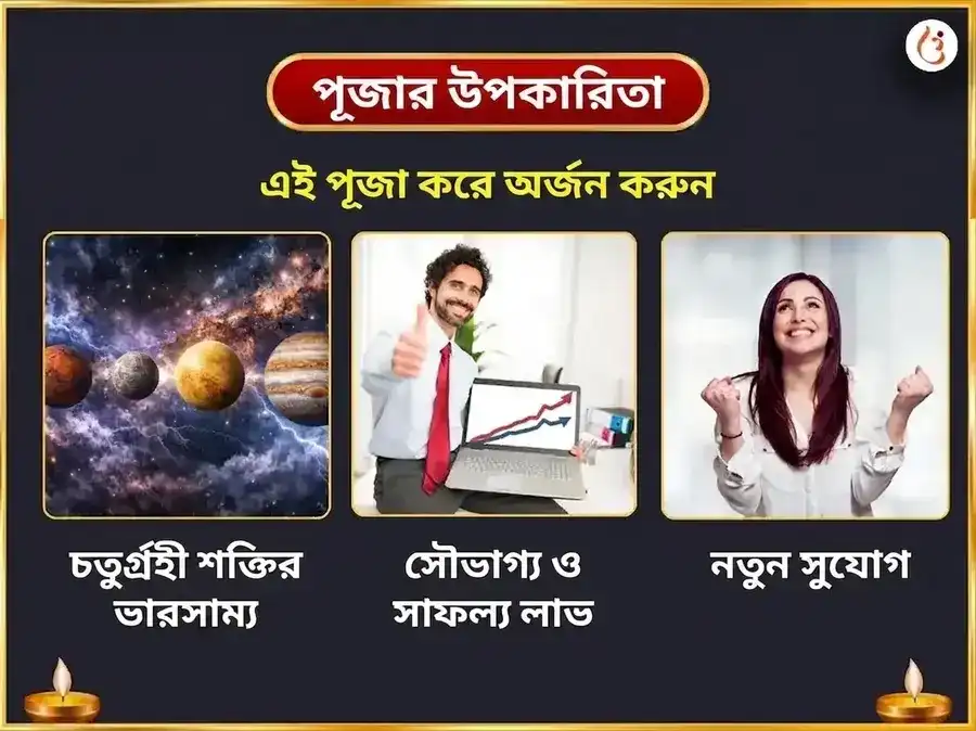 চতুর্গ্রহী যোগ শান্তি 11000 মূল মন্ত্র জপ এবং ঘৃত আহুতি সংকল্প মহাপূজা puja gallery 1