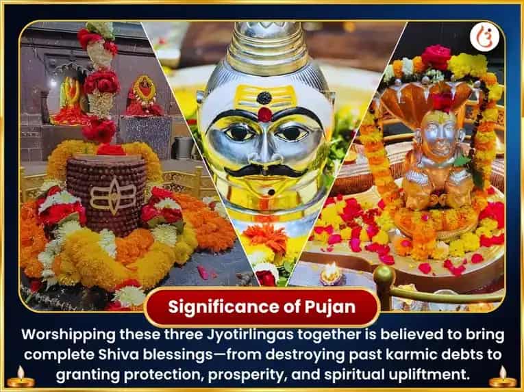Shravan Somvar Special Tri Jyotirlinga Panchamrit Maha Rudra Abhishek Puja puja gallery 4