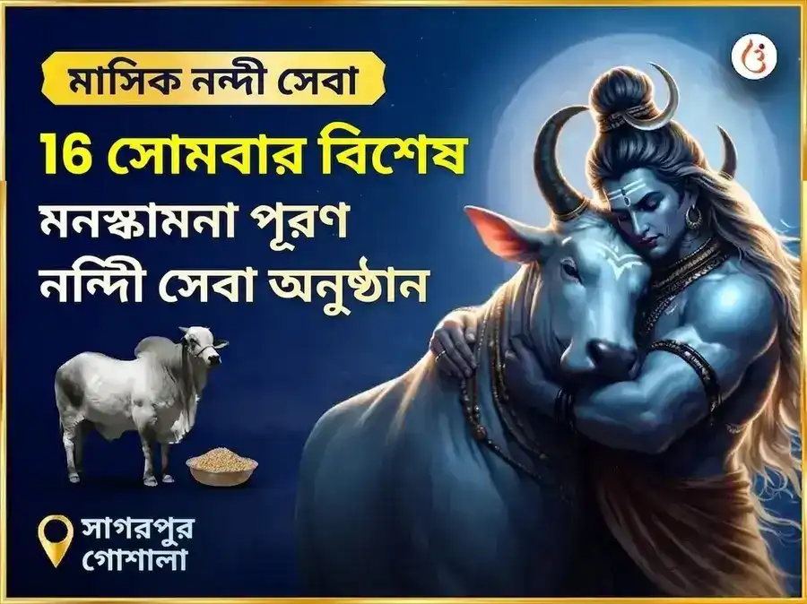 সোমবার বিশেষ মনোকামনা পূর্তি সাপ্তাহিক নন্দী সেবা puja image 1