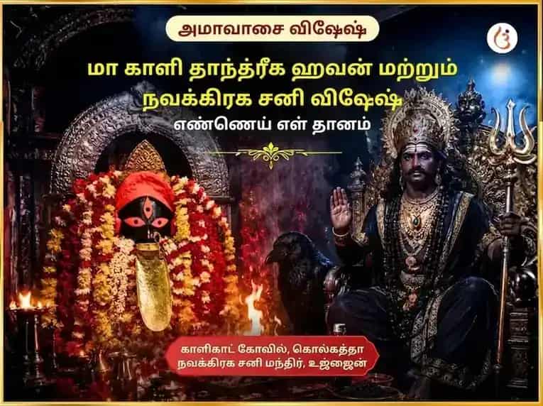 அமாவாசை விசேஷ மா காளி தாந்த்ரீக ஹவன் & நவகிரக சனி விசேஷ தெல் தில் தானம் puja gallery 5